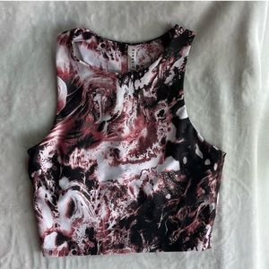 Kinesis Pink & black top